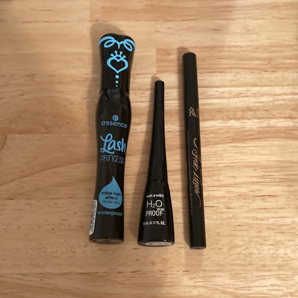 Black Waterproof Liquid Eyeliner & Mascara Bundle-NWOT